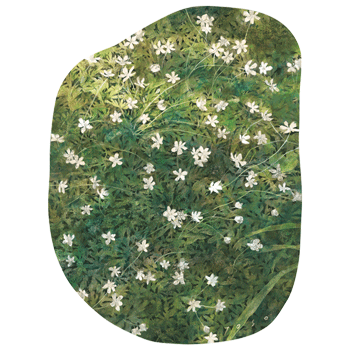 <br>日々<br>2025／岩絵具・胡粉・シナベニヤ